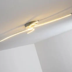 Plafonnier Askim LED Argenté, 1 lumière