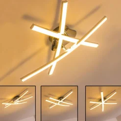 Plafonnier ATOME LED Chrome, 3 lumières