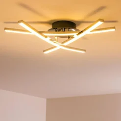 Plafonnier ATOME LED Chrome, 3 lumières