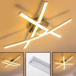 Plafonnier ATOME LED Chrome, 3 lumières