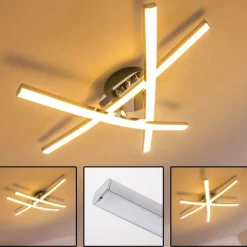 Plafonnier ATOME LED Chrome, 3 lumières