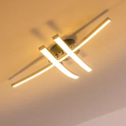 Plafonnier ATOME LED Chrome, 3 lumières