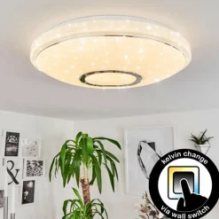 Plafonnier Auxerre LED Blanc, 1 lumière