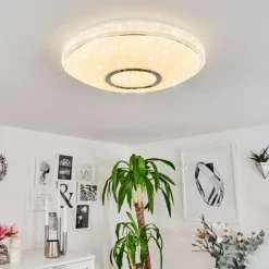 Plafonnier Auxerre LED Blanc, 1 lumière