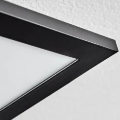 Plafonnier Avelal LED Brun, Couleur bois, Noir, 1 lumière