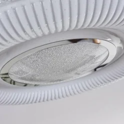 Plafonnier Avoriaz LED Transparent, Blanc, 1 lumière, Télécommandes