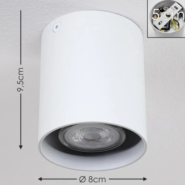 Plafonnier Awuna Blanc, 1 lumière