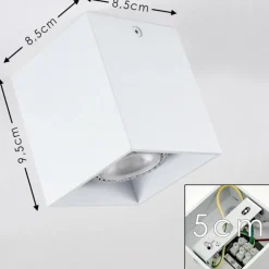 Plafonnier Awuna Blanc, 1 lumière