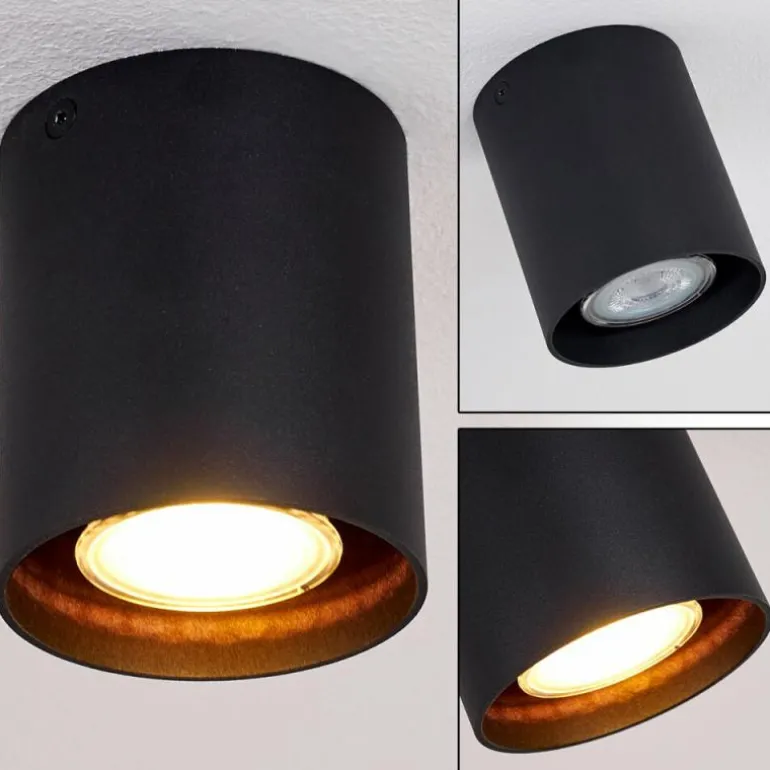 Plafonnier Awuna Noir, 1 lumière