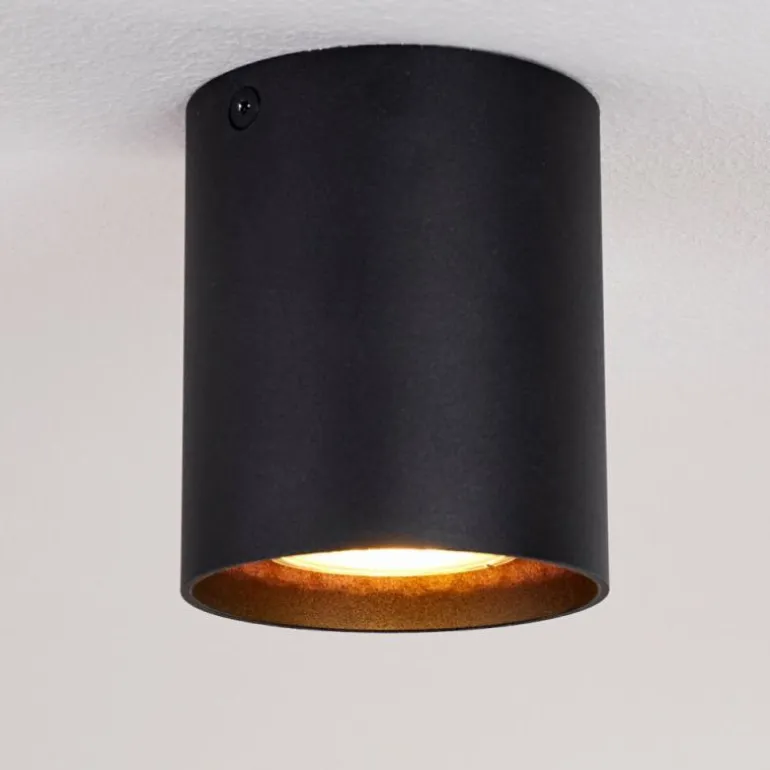 Plafonnier Awuna Noir, 1 lumière