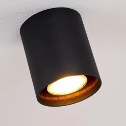 Plafonnier Awuna Noir, 1 lumière