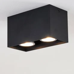 Plafonnier Awuna Noir, 2 lumières