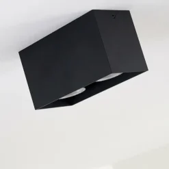 Plafonnier Awuna Noir, 2 lumières