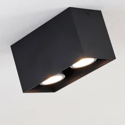 Plafonnier Awuna Noir, 2 lumières