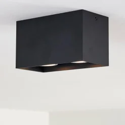 Plafonnier Awuna Noir, 2 lumières