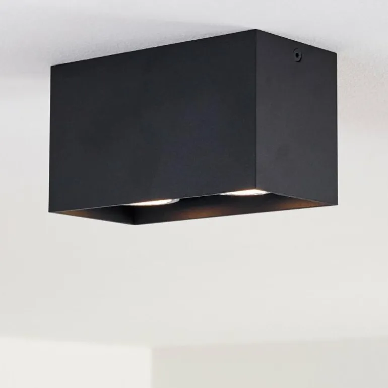 Plafonnier Awuna Noir, 2 lumières