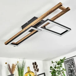 Plafonnier Ayajasco LED Écru, Noir, 1 lumière