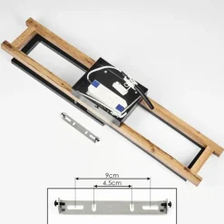 Plafonnier Ayajasco LED Écru, Noir, 1 lumière