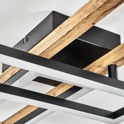 Plafonnier Ayajasco LED Écru, Noir, 1 lumière