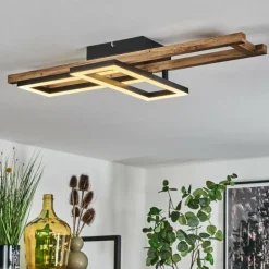 Plafonnier Ayajasco LED Écru, Noir, 1 lumière