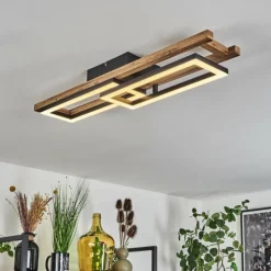 Plafonnier Ayajasco LED Écru, Noir, 1 lumière