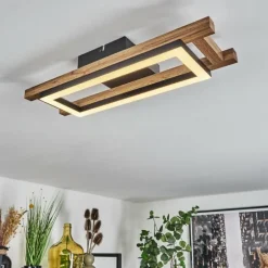 Plafonnier Ayajasco LED Écru, Noir, 1 lumière