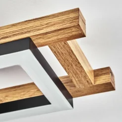 Plafonnier Ayajasco LED Écru, Noir, 1 lumière