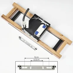 Plafonnier Ayajasco LED Écru, Noir, 1 lumière