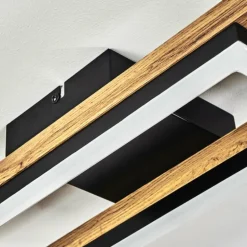 Plafonnier Ayajasco LED Écru, Noir, 1 lumière