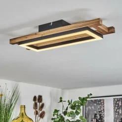 Plafonnier Ayajasco LED Écru, Noir, 1 lumière