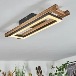 Plafonnier Ayajasco LED Écru, Noir, 1 lumière