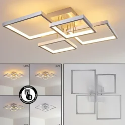Plafonnier Bacolod LED Aluminium, 1 lumière