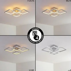 Plafonnier Bacolod LED Aluminium, 1 lumière