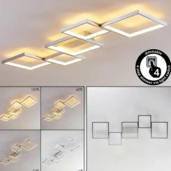 Plafonnier Bacolod LED Aluminium, 1 lumière