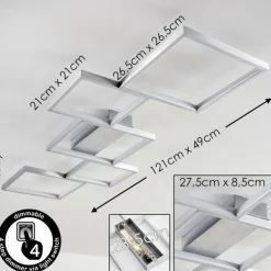 Plafonnier Bacolod LED Aluminium, 1 lumière