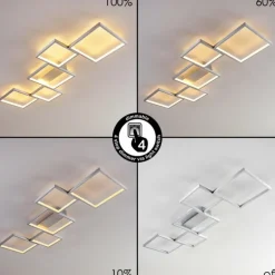 Plafonnier Bacolod LED Aluminium, 1 lumière