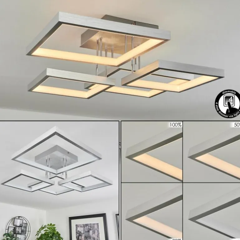 Plafonnier Bacolod LED Aluminium, 1 lumière