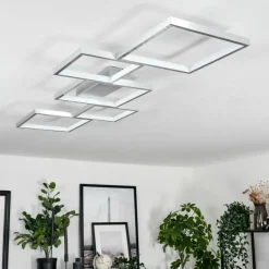 Plafonnier Bacolod LED Argenté, 1 lumière