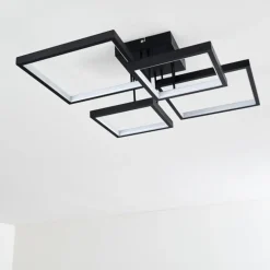 Plafonnier Bacolod LED Noir, 1 lumière