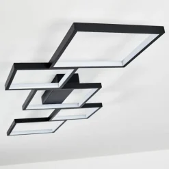 Plafonnier Bacolod LED Noir, 1 lumière