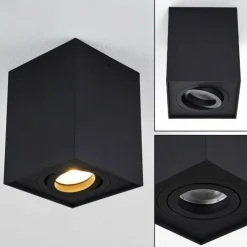 Plafonnier Baishan Noir, 1 lumière