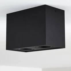 Plafonnier Baishan Noir, 2 lumières