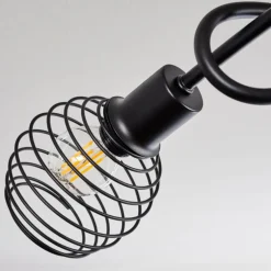 Plafonnier Ballis Écru, Noir, 3 lumières