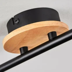 Plafonnier Ballis Écru, Noir, 2 lumières