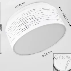 Plafonnier Bandol LED Blanc, 1 lumière