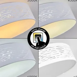 Plafonnier Bandol LED Blanc, 1 lumière