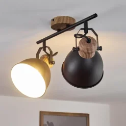 Plafonnier Banjul Noir, 2 lumières