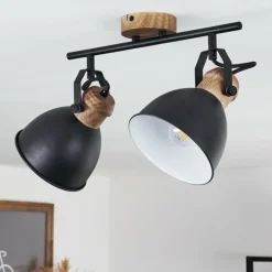 Plafonnier Banjul Noir, 2 lumières