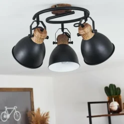 Plafonnier Banjul Noir, 3 lumières