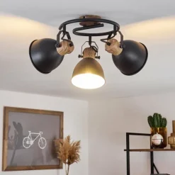 Plafonnier Banjul Noir, 3 lumières